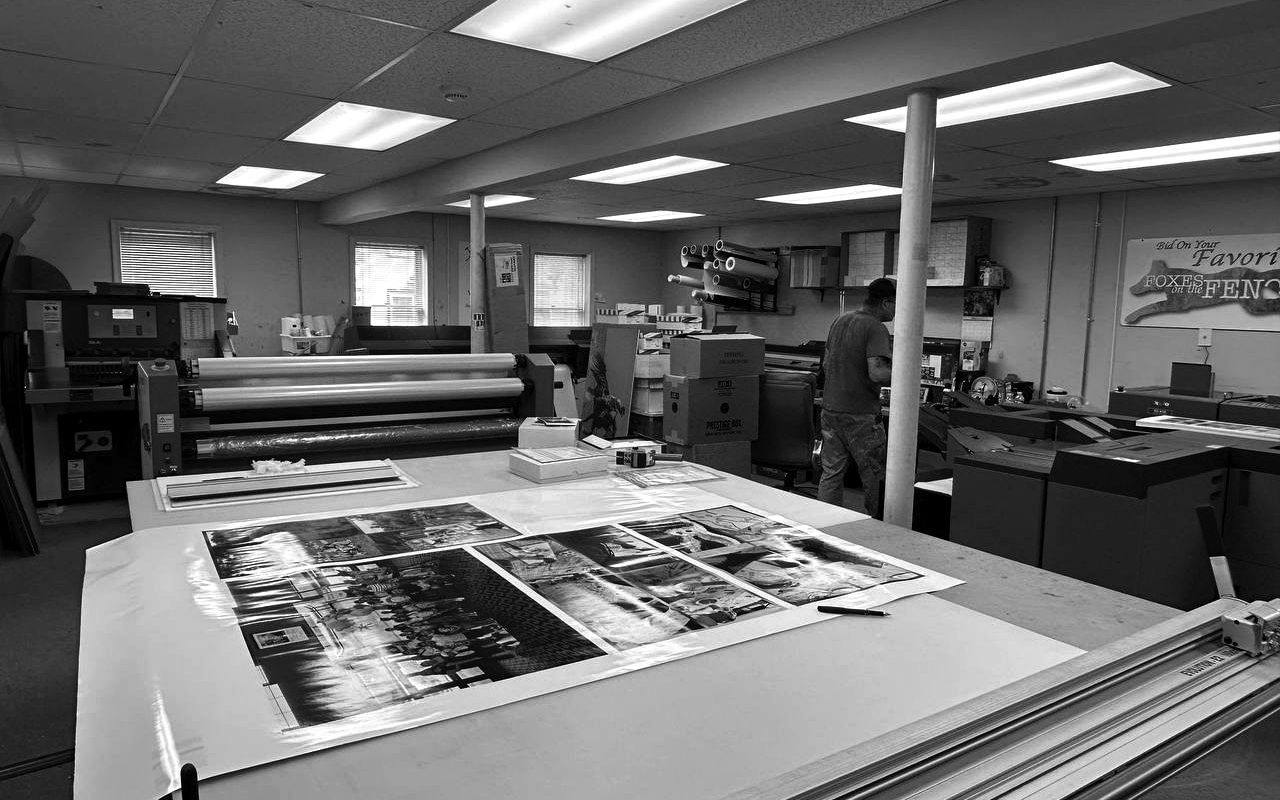 The shop floor at Mr Print of Middleburg